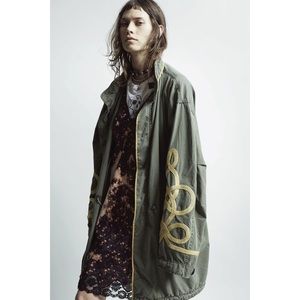 R13 Refurbished Fishtail Parka with Gold Braids